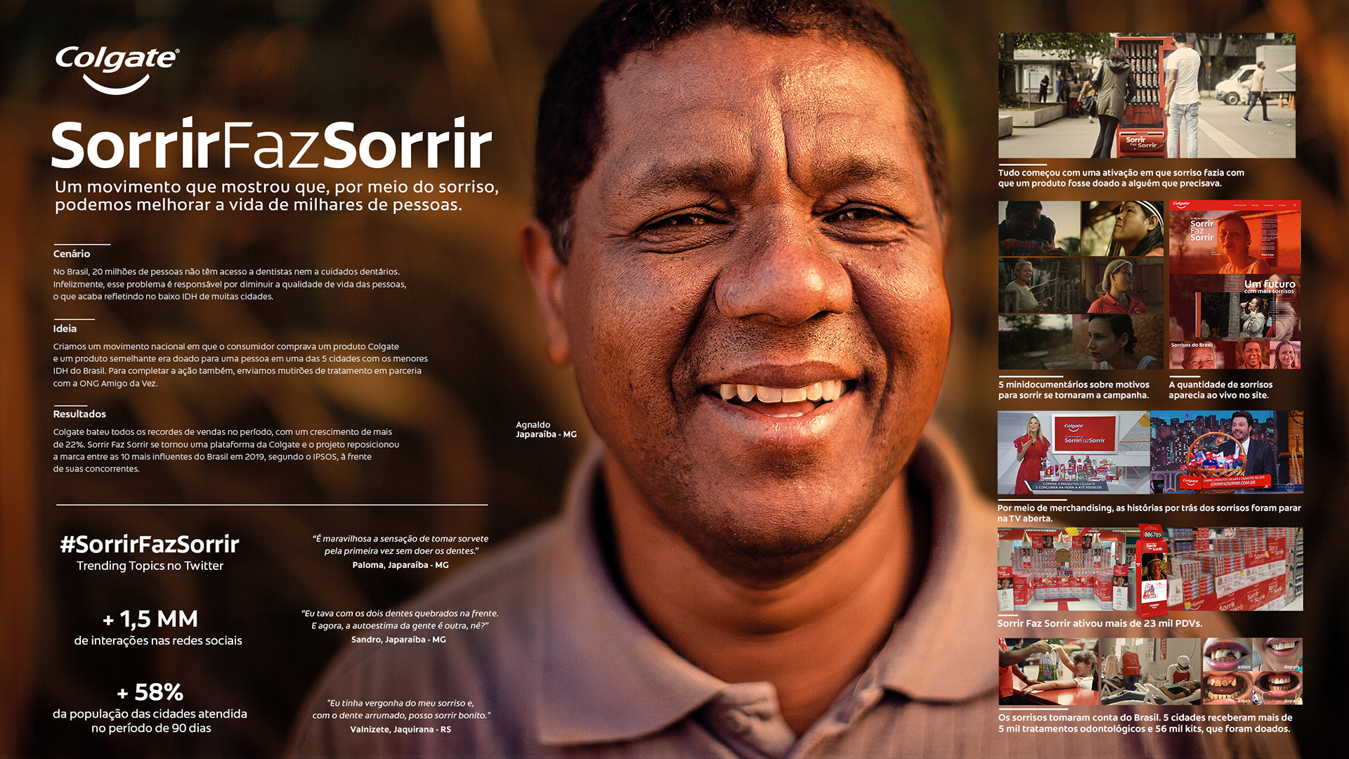 Colgate Sorrir Faz Sorrir campaign 1