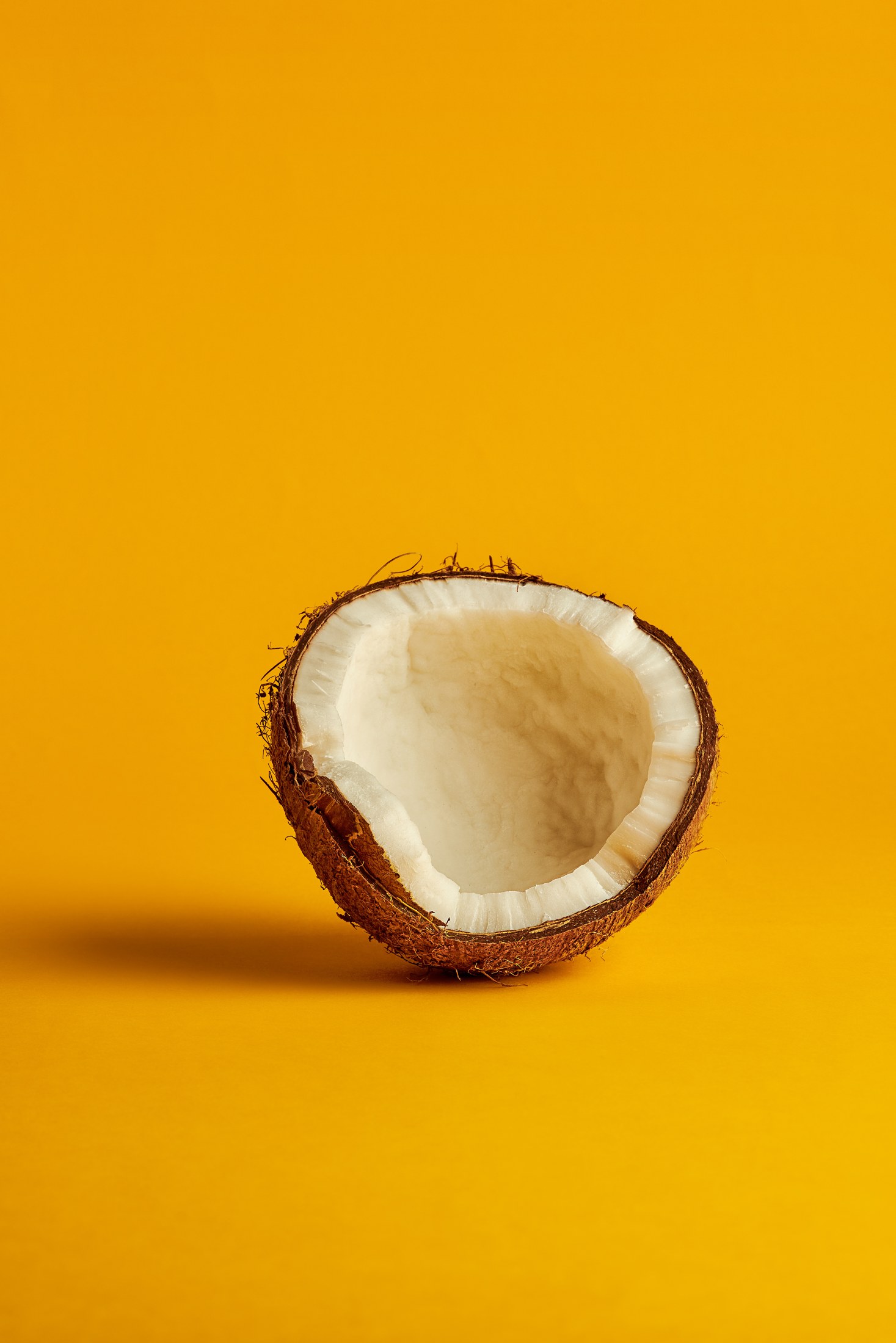 Eume ingredient photography against a yellow background