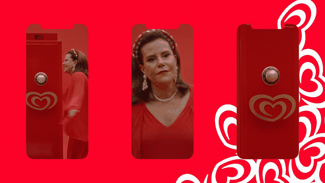 Animated social campaign executions in mobile formats